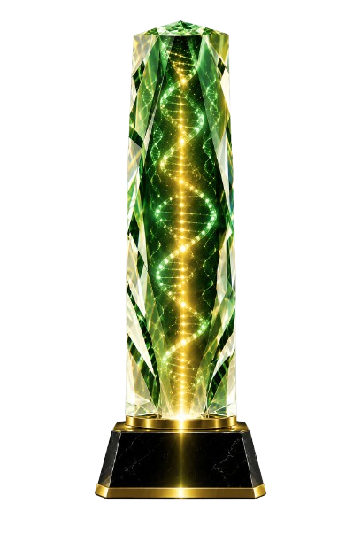 Intecare 2026 Excellence Award Trophy - Back Perspective